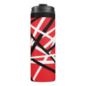 rood, zwart en wit grafisch ontwerp thermosbeker (Voorkant)