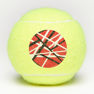 Rood, Zwart, en Wit Grafisch Tennisballen