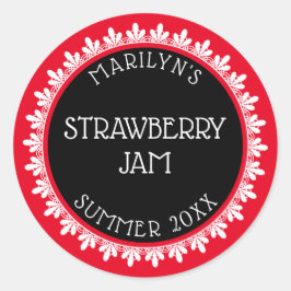 Rood, Zwart en Wit Inblikken Label Stickers