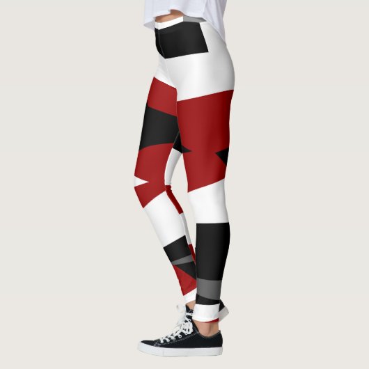 Rood zwart en wit leggings (Links)