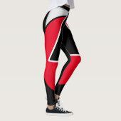 Rood, zwart en wit leggings (Rechts)