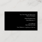 Rood zwart en wit modern design visitekaartje (Achterkant)