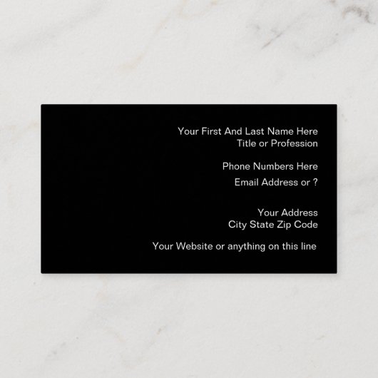 Rood zwart en wit modern design visitekaartje (Achterkant)