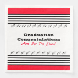 Rood Zwart en Wit Modern Servet