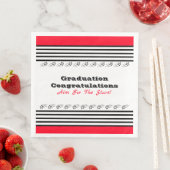 Rood Zwart en Wit Modern Servet (Insitu)