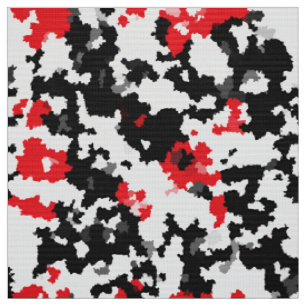 Rood zwart en wit onregelmatig Abstract Stof