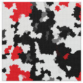 Rood zwart en wit onregelmatig Abstract Stof (Close Up)