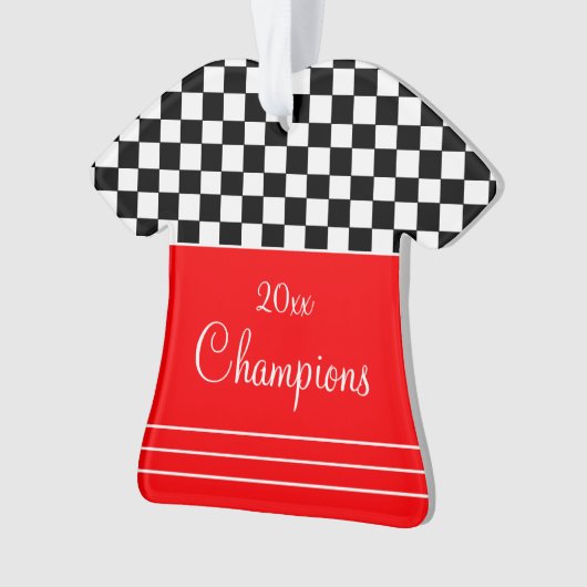 Rood zwart en wit ornament (voorkant)