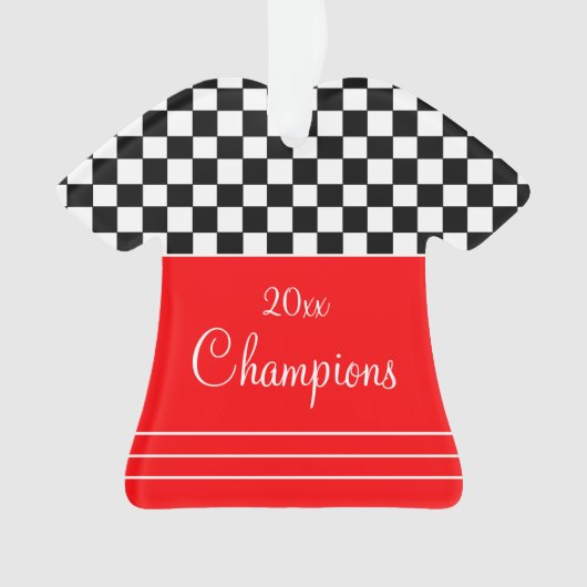 Rood zwart en wit ornament (voorkant)