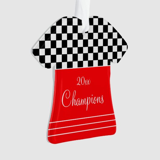 Rood zwart en wit ornament (voorkant)