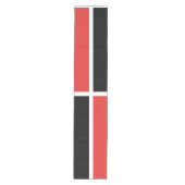 Rood, Zwart en Wit Patroon Medium Tafelloper (Voorkant)