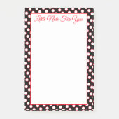 Rood zwart en wit post-it® notes (Voorkant)