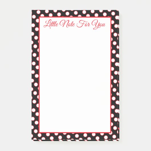 Rood zwart en wit post-it® notes (Voorkant)