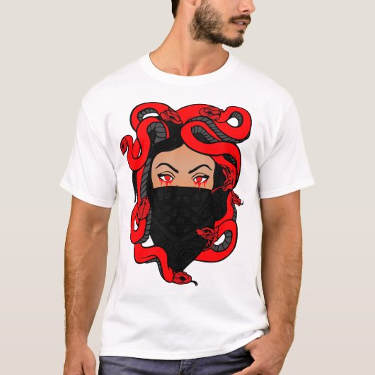 Rood zwart en wit shirt (Voorkant)