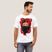 Rood zwart en wit shirt (Voorkant volledig)