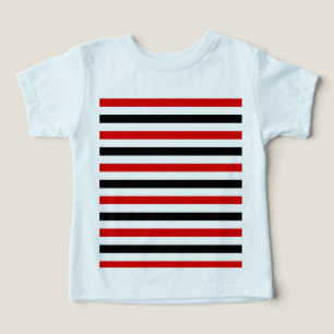 Rood zwart en wit strepen ontwerp