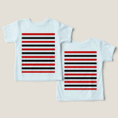 Rood zwart en wit strepen ontwerp (Ontwerp Voorkant & Achterkant)