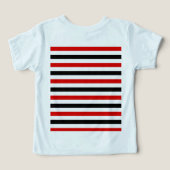 Rood zwart en wit strepen ontwerp (Design achterkant)