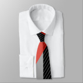 Rood, zwart en wit stropdas (Gebonden)