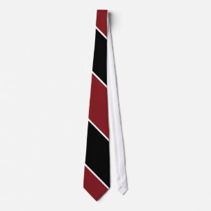 Rood zwart en wit stropdas