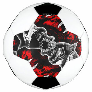 Rood Zwart en Wit Voetbal