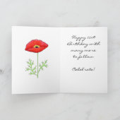 Rood zwart en wit Zizzag Chevron 21e verjaardag Kaart (Binnen)