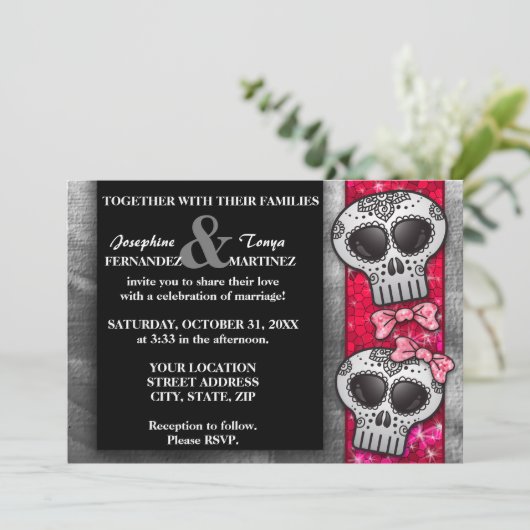 Rood zwart en witte suiker kaart (Staand voorkant)