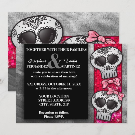 Rood zwart en witte suiker kaart (Voorkant / Achterkant)