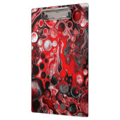 Rood, zwart en witvochtig tekenmarmer klembord (Links)