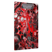 Rood, zwart en witvochtig tekenmarmer klembord (Rechts)