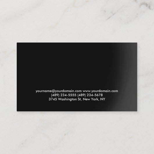 Rood Zwart Fitness Personal Trainer Bodybuilding Visitekaartje (Achterkant)