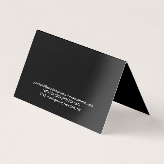 Rood Zwart Fitness Personal Trainer Bodybuilding Visitekaartje (Achterkant)