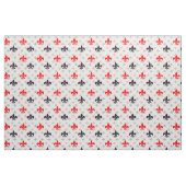 Rood Zwart Fleur De Lis Stof (Fat Quarter)