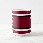 Rood & Zwart Football Team gepersonaliseerd Koffiemok (Center)