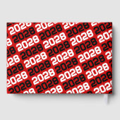 Rood & Zwart Foto Afstuderen Gepersonaliseerd Gastenboek (Achterkant)