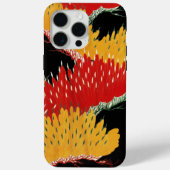 ROOD ZWART GEEL ABSTRACTE JAPANSE BLOEM Case-Mate iPhone CASE (Achterkant)