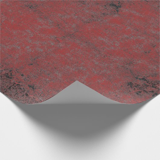 rood zwart gegoten textiel cadeaupapier (Hoek)