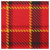 Rood zwart-gele patroon stof (Swatch)