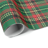  rood zwart-gele tartaanpleister cadeaupapier (Rol Hoek)