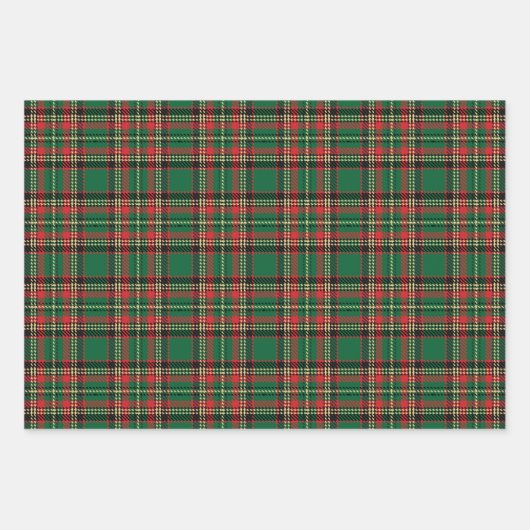  rood zwart-gele tartaanpleister inpakpapier vel (Voorkant 3)