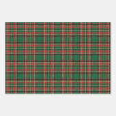  rood zwart-gele tartaanpleister inpakpapier vel (Voorkant)