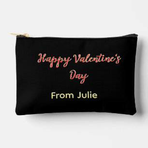 Rood zwart gelukkige Valentijnsdag van naam stijlv Etui