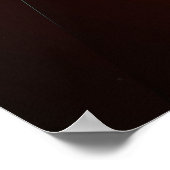 Rood Zwart Geometrisch Abstract Schervengericht Poster (Hoek)