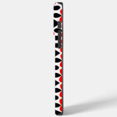 Rood zwart geometrisch Case-Mate iPhone case (Achterkant / Links)