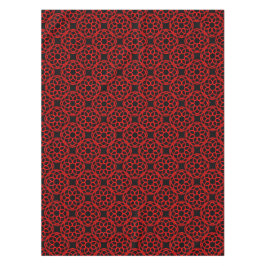 Rood zwart geometrisch naadloos patroon tafelkleed