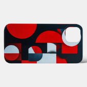 Rood & Zwart Geometrische Energie ⚫ Krachtige Abst Case-Mate iPhone Case (Achterkant (horizontaal))