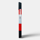 Rood & Zwart Geometrische Energie ⚫ Krachtige Abst Case-Mate iPhone Case (Achterkant / Links)