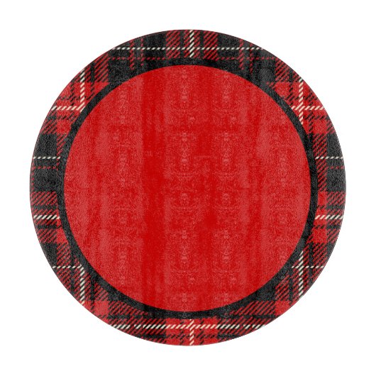 Rood zwart gerimpeld snijplank (Voorkant)