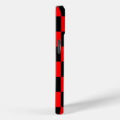Rood zwart geruit controlepatroon Case-Mate iPhone case (Achterkant / Rechts)