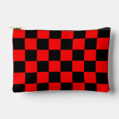 Rood zwart geruit controlepatroon etui (Voorkant)